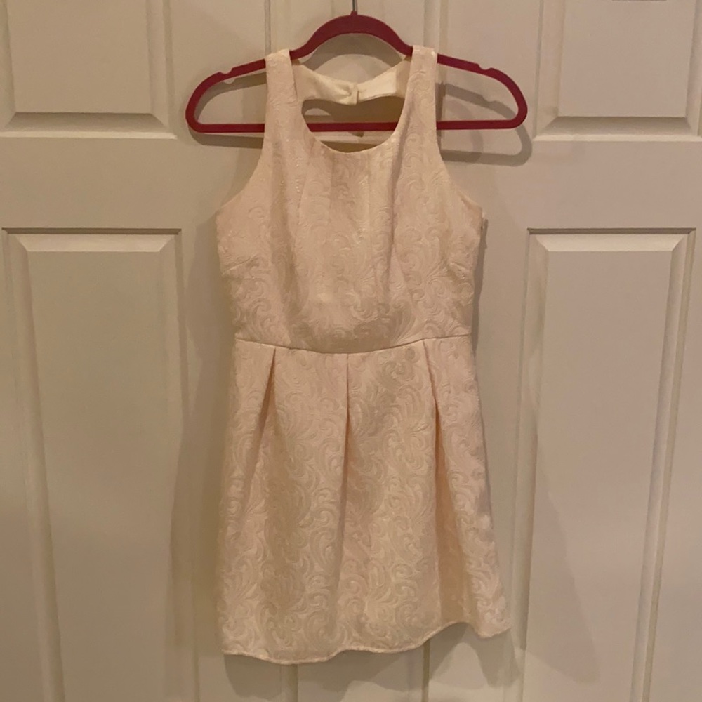 Cream Mini Dress